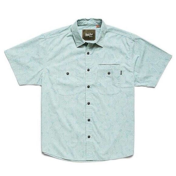 Howler Brothers Shirt Men Size Small Aransas Prickly Pear Print Short Sleeve - Picture 1 of 4